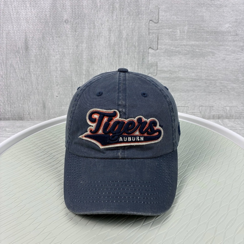 Vintage Y2K Detroit Tigers Hat Cap Strap Back Baseball Navy Blue Canvas Dad MLB